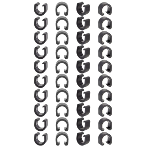 40pcs Phanh Xe Đạp Cáp hướng dẫn phanh Shifter hướng dẫn kẹp khung tổ chức cho điều kiện thời tiết khác nhau