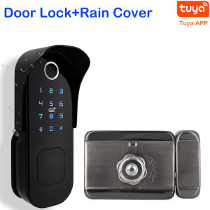 Boland Digital Door Lock Bluetooth Tuya/TTlock APP Keyless-Entry Fingerprint Smart Lock Waterproof Password 13.56Mhz IC Card Electronic Door Lock