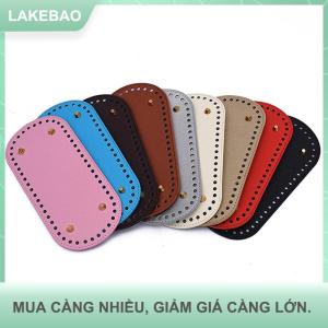 【LAKEBAO】 22x10Cm Dài Dưới Cho Dệt Kim Túi PU Da Cơ Sở Túi Handmade Dưới Với Lỗ Tự Làm Crochet Túi Phụ Kiện Phía Dưới