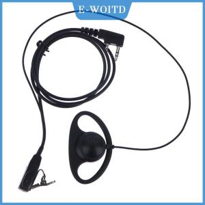 【E-WOITD】 ชุดหูฟังสายเดี่ยวไมโครโฟน PTT ไมค์รูปตัว D หูฟังวิทยุสองขา walkie talkie สำหรับ Kenwood Baofeng TYT เบ็ดหู