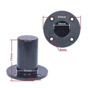 Heavy Duty Metal Speaker Stand Top Hat Bracket For Home Theater DJ Studio Mounting Accessories Black