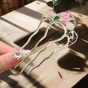 [ShiFu] Metal U-Shaped Hair Fork Combs Pearl Tassel Hair Sticks Hair Clip Hairpins Women Girl Hair Accessories Ornament Styling Tool
