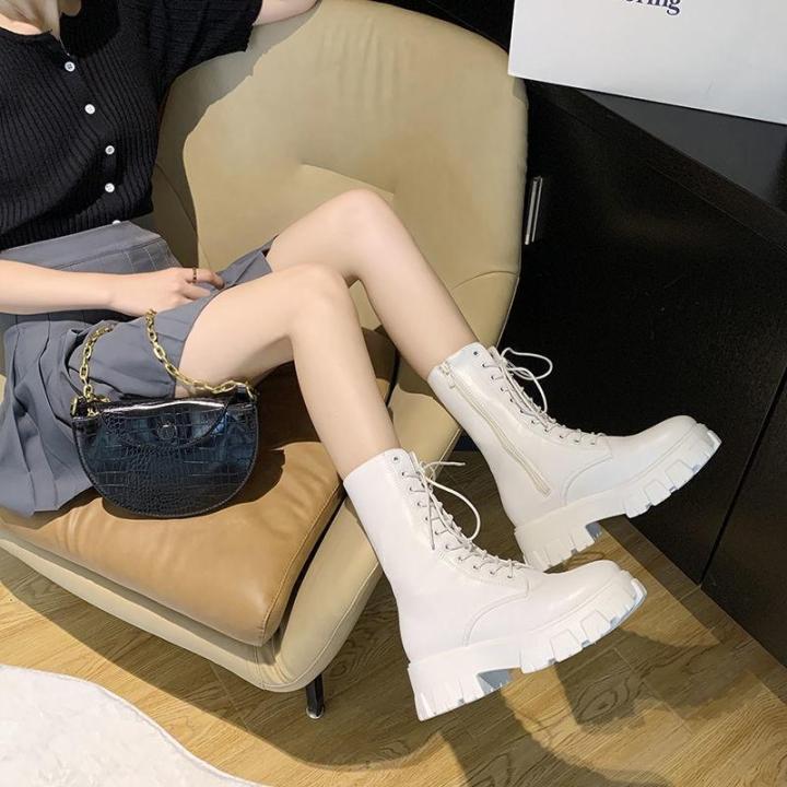 %E2%9C%A8READY%20STOCK%E2%9C%A8Women's%20Boots%20Thick%20Bottom%20Chunky%20Heel%20Motorcycle%20Style%20Autumn%20Winter%20British%20Style%20Short%20Boots%20-%20Image%205