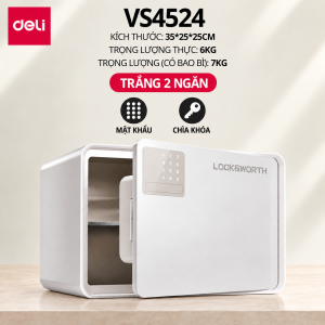 Két Sắt Mở Cửa Tự Động Deli VS4529 Két Sắt Vân Tay Nhiều Màu Chống Cháy An Toàn Cho Gia Đình