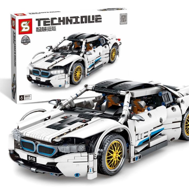 SY8603 TECHNIQUE-BMW I8 SPORT CAR 1:14 SCALE BUILDING BLOCKS | Lazada