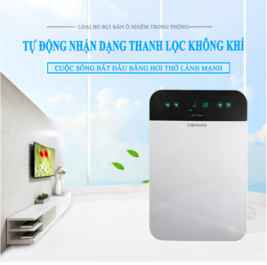 Máy lọc không khí HR-883 màng lọc HEPA 5 lớp kết hợp than hoạt tính tạo ion âm cho không khí trong lành ngôi nhà bạn