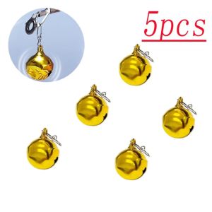 NOBLEE 5Pcs Quick-Clip Fishing Bell Auto-alarm Loud Fishing Bell Alarm Portable Easy To Install Fishing Rod Bell for Night Fishing and Ice Fishing Hook Biting Reminder