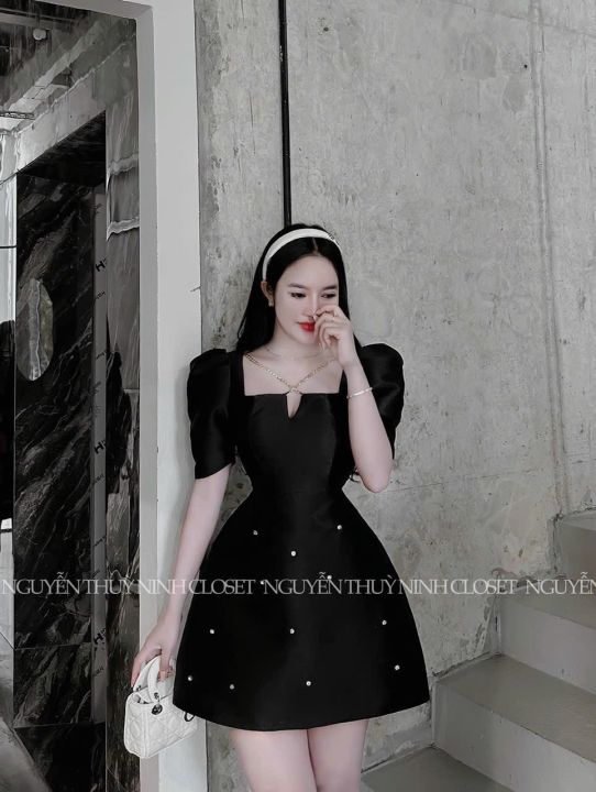 Đầm màu đen dự tiệc sang trọng cho quý cô nâng tầm phong cách - Thời Trang  NEVA - Luôn Đón Đầu Xu Hướng
