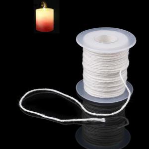 WP💓💛💖 61m Cotton Braid Candle Wick Core Spool Non- DIY Oil Lamps Supplies