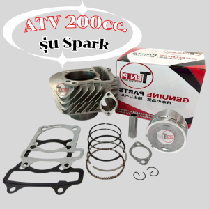 เสื้อสูบชุดใหญ่ ATV Spark 200cc. เสื้อสูบ ลูกสูบ แหวนกิ็บสลัก atv เอทีวี200ซีซี เสื้อสูบนอน รถแปลงวิบาก ชุดเสื้อสูบ สำหรับ ATV รุ่น HUSKY200 พร้อมส่ง