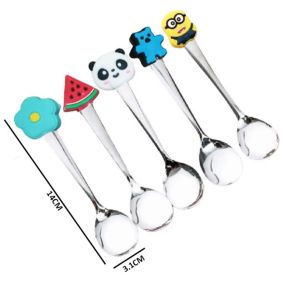 SENDOK STAINLESS ANAK KARAKTER LUCU / SENDOK TEH SOUVENIR MURAH