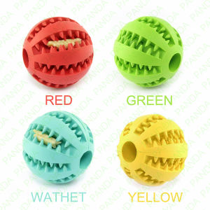 PANDA Mainan bola anjing tahan gigitan karet alam 5-7cm Untuk anjing peliharaan Anjing mengunyah bola untuk pembersih gigi anjing Dog Toys karet Dog Teething Toys [Stok&Pengiriman Cepat]
