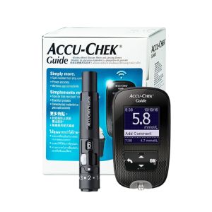 Máy Đo Đường Huyết Accu-Check Guide (mmg/dl) + Hộp 25 Que + Kim & cồn miếng