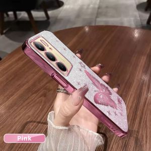 For Realme C75 C75x 4G Case Luxurious Sparkling Crystal Electroplated Soft Phone Case