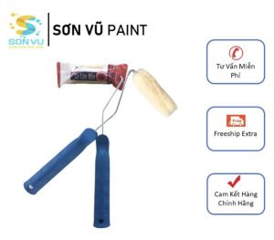 Thành Công - Cọ lăn chỉ mini sơn dầu cán xanh - Loại 3cm 6cm 10cm - Loại chuẩn - Lông mịn