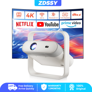 ZDSSY NSL03 LCD Netflix-Officially-Licensed Projector Native 1080P Movie 4K Full HD with WiFi 6 & BT5.2Auto Focus & Keystone Portable Outdoor Home Cinema Beamer