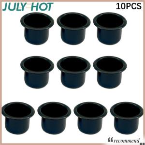 [JULYHOT] 10ชิ้นถ้วยเทียนทรงกลมขนาดเล็กสีทองเงินแบบทำมือที่วางถาดที่ใส่อุปกรณ์เสริมอะลูมิเนียมตกแต่งงานปาร์ตี้ที่บ้าน