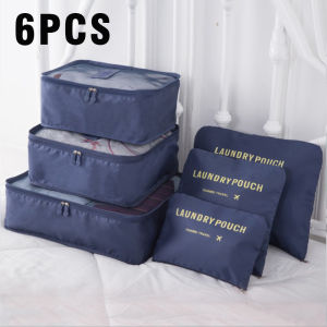 6/7 Pcs Large Capacity Travel Storage Bag Set Storage Organizer Portable Luggage Clothes Packing Cases Shoe Pouch Suitcase