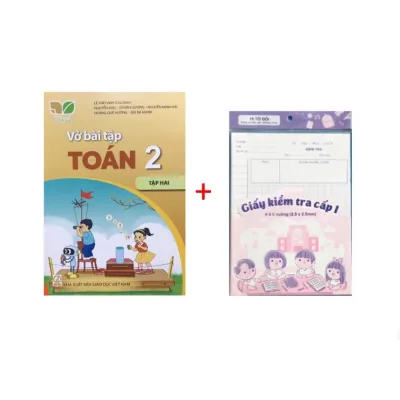 Sách - Vở bài tập Toán Lớp 2 Tập 2 (kết nối) + tập giấy kiểm tra cấp 1