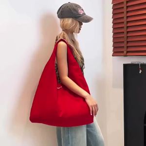 Túi vải canvas nữ phong cách Hàn Quốc phóng khoáng túi tote dung tích lớn dùng đi học đi chơi mùa hè túi đeo vai túi xách tay.
