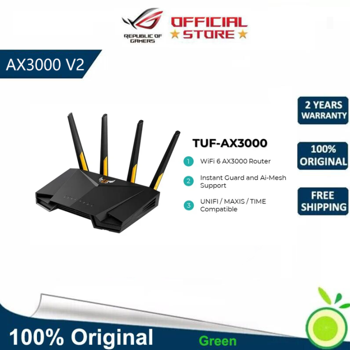 Asus TUF AX3000 V2 Gaming Router WiFi 6 Gigabit Fiber High Speed ...