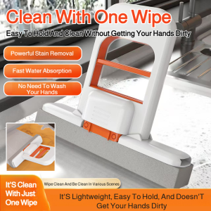 Hands-free foldable mini mop Desktop sponge mop Home use New model Absorbent stain removal mop