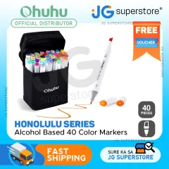 Ohuhu 40 Color Alcohol Markers, Double Tipped Art Markers for Kids