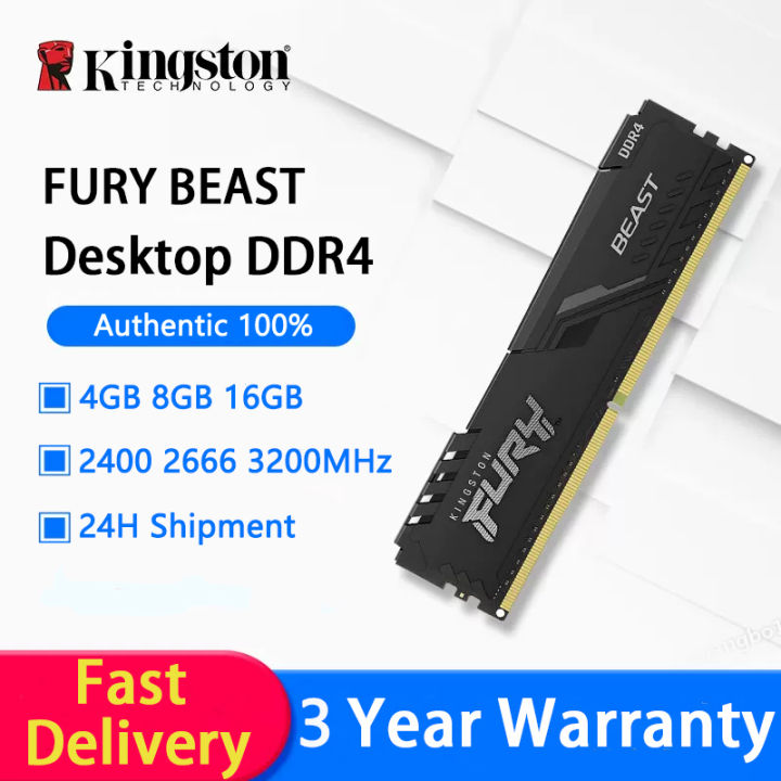 【24h Ship】Kingston Memoria RAM DDR4 4GB 8GB 16GB 3200MHz 2400MHz ...