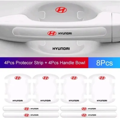 Combo bộ miếng dán chống xước hõm cửa tay xe silicontấm dán ốp lõm tay nắm logo xe hơi