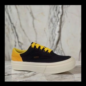 sepatu anak sekolah lakilaki & perempuan terbaru sneaker kasual santay skate warna hitam kuning