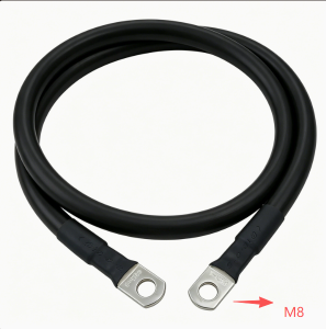 【COD/Original】Soft Battery Connection Cable 8AWG Stranded Copper Wire 10mm2 with SC M6 M8 M10 Lug For Inverter Car Solar UPS