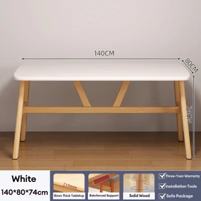 Wood Dining Table set 4 seaters Wooden Desk Office Table Coffee Table Nordic Table Long Table For Kitchen Living Room