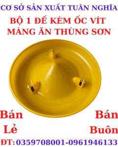 PHỤ KIỆN ĐẾ MÁNG ĂN GẮN XÔ SƠN CHO GÀVỊTNGAN SIÊU BỀN HIỆU QUẢ.