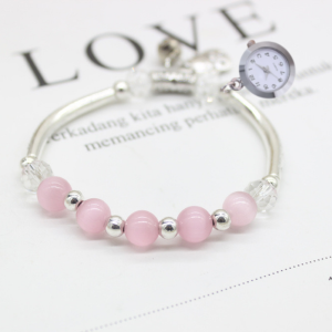 Jam Tangan Gelang Wanita Perhiasan Mutiara Model Terbaru Fashion Style Cantik Elegan Indah