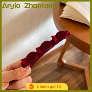 Aryio Flocked Bangs Hair Clip Headwear Duckbill Hair Claws Barrettes Vintage Hair Clips Hairgrip Braided Fashion Hairpins Hair Accessories Headwear