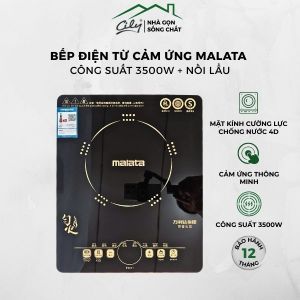 Bếp Từ Cảm Ứng MALATA Kèm Nồi Lẩu – Công Suất 3500W Điều Khiển Cảm Ứng Hẹn Giờ Thông Minh BH 2 Năm