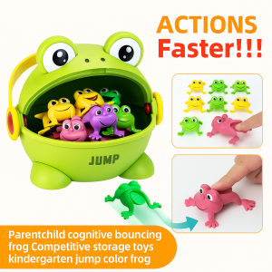 Bouncing Frog Childrens Educational Toy Bounce Fidget Toys For Kids Novelty Assorted Stress Reliever Toys For Children Birthday Gift