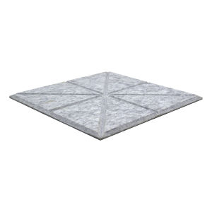 BEIYIN Self-Adhesive Acoustic Panels - 12\"x12\" Soundproof Wall Board 0.35\" Thick 12pcs/Pack (230-250kg/m³ Polyester Fiber)