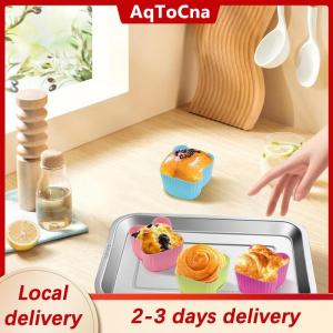 [COD] AqToCna Ship within 24 hours 8PCS Silicone Lunch Box Dividers For Children Kids School Food Dividers For Bento Box Silicone Cupcake Liners Mold Baking Tools