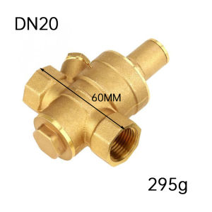 DN15 DN20 Brass Adjustable Water Pressure Regulator Reducer and Gauge Meter