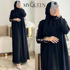 Gamis Abaya Batwing Abaya Kancing Abaya Polos Mewah Bahan Kringkel