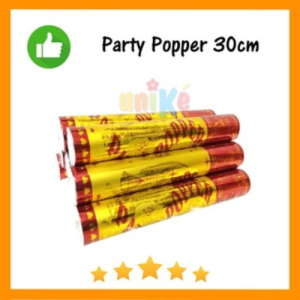 CONFETTI konfeti 30 cm PARTY POPPER poppers pooper confeti perlengkapan pesta party harga MURAH