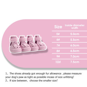 Dog Shoes Reflective Non-Slip Traction Shock Absorbing Breathable Hook & Loop for Medium Large Dogs