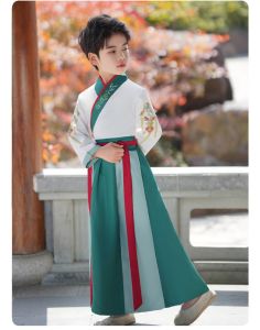 READY STOCK Kids Children Ancient Chinese Han Costume Chinese Traditional Costume Pakaian Tradisi Kaum Cina Mulan Movie Character男童中国装汉服hanfu