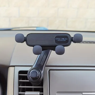 Car holder New Gravity Car Phone Holder Air Vent Clip Mount Mobile Stand Car Navigation Phone Stand Mount 360-Degree