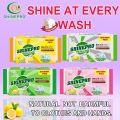 Shinepro laundry 202 Gram soap Stain-fighting enzymes Natural vegetable oil product lemon fragrance. 
