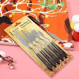 5 Piece stainless steel Artist Knife Set Oil Painting Mixing Tool Stainless Steel Palette Knife Cake