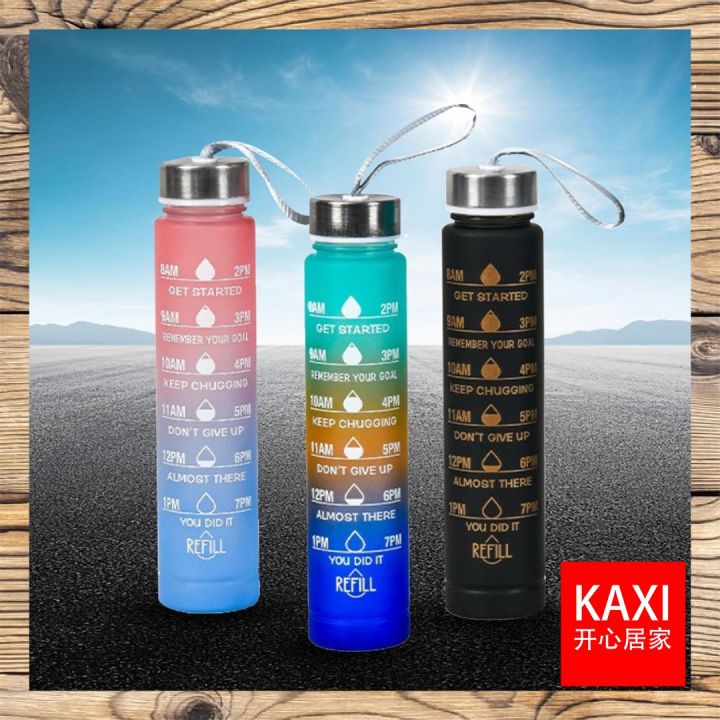 Handle Design Portable Colorful Cylinder Bottle 250ml Water Bottle ...