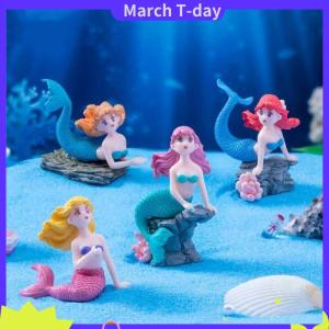 March 4 món đồ trang trí bể cá búp bê nàng tiên cá rạn san hô dễ thương đồ trang trí bể cá đồ trang trí nhà cửa trang trí bánh dễ thương quà tặng đồ chơi trang trí tự làm