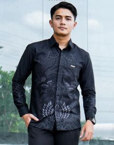 KEMEJA BATIK PRIA SLIMFIT PREMIUM LAPIS FURING / BAJU BATIK PRIA MODERN / KEMEJA BATIK PRIA